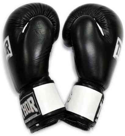 Боксерские перчатки Thor Sparring Leather 16 oz Black-White Киев