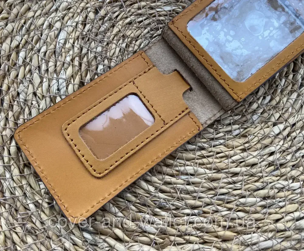 Обкладинка на посвідчення державна прикордонна служба під жетон на три відділення Puos Жовтий Київ - фото 4