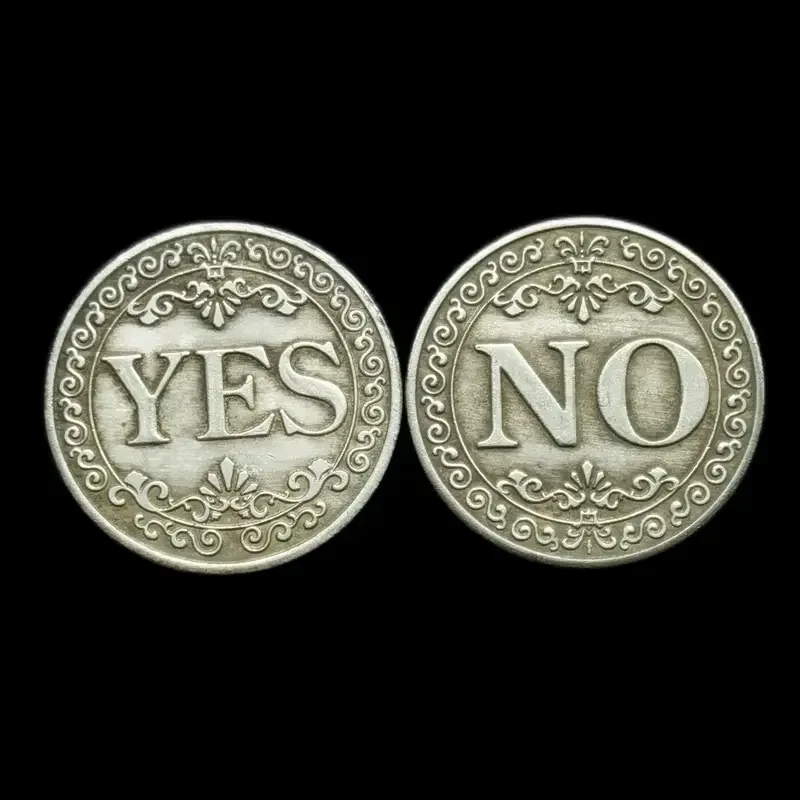 Монета “Да/Нет” 25 мм — двусторонняя металлическая монетка для принятия решений, гаданий, подарка Киев - изображение 4
