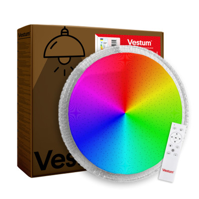 Светильник Vestum CRYSTAL зоряне небо 60W 3000К-6500К RGB з ДК (VS-91069) Винница - изображение 1