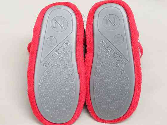 Женские сапожки для дома в клеточку - Красный Nicoletta 304-1 Киев