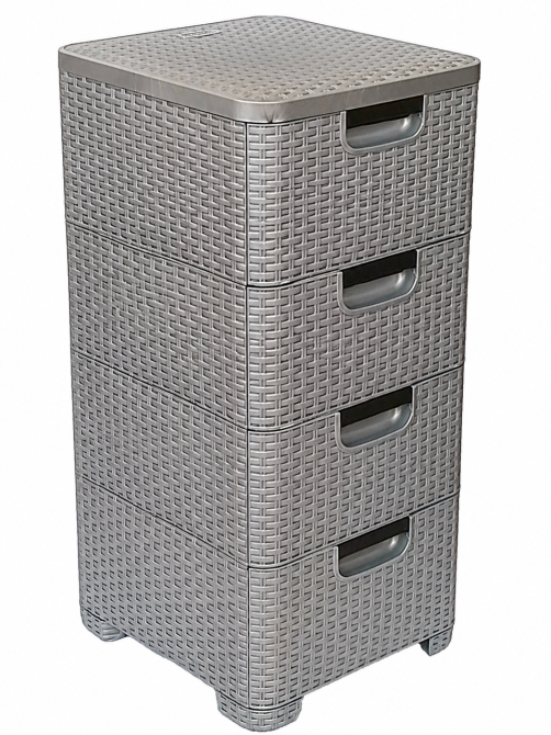 Комод пластиковий "BRILLIANT" 4 ящика 81х38х33 Efe plastics Одеса - фото 8