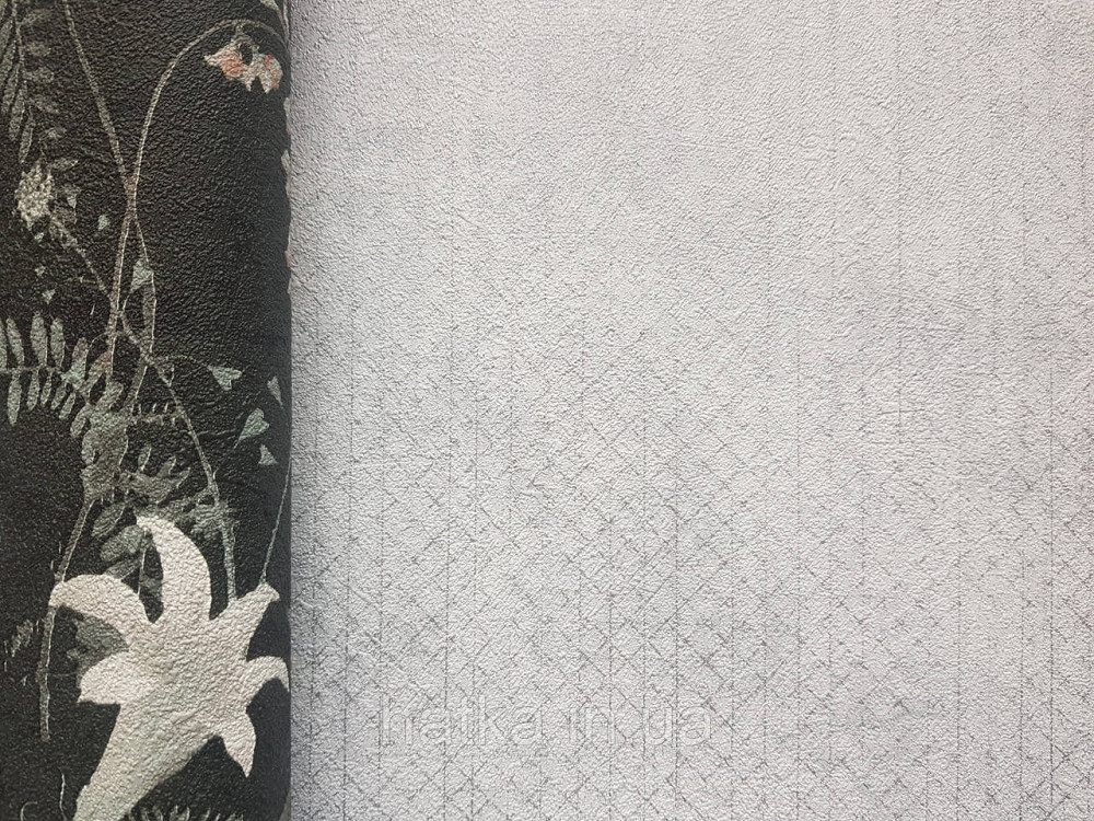 Обои виниловые на флизелине AS creation The Bos 0.53х10 геометрия полоски квадраты серебристые на бело сером Киев - изображение 2