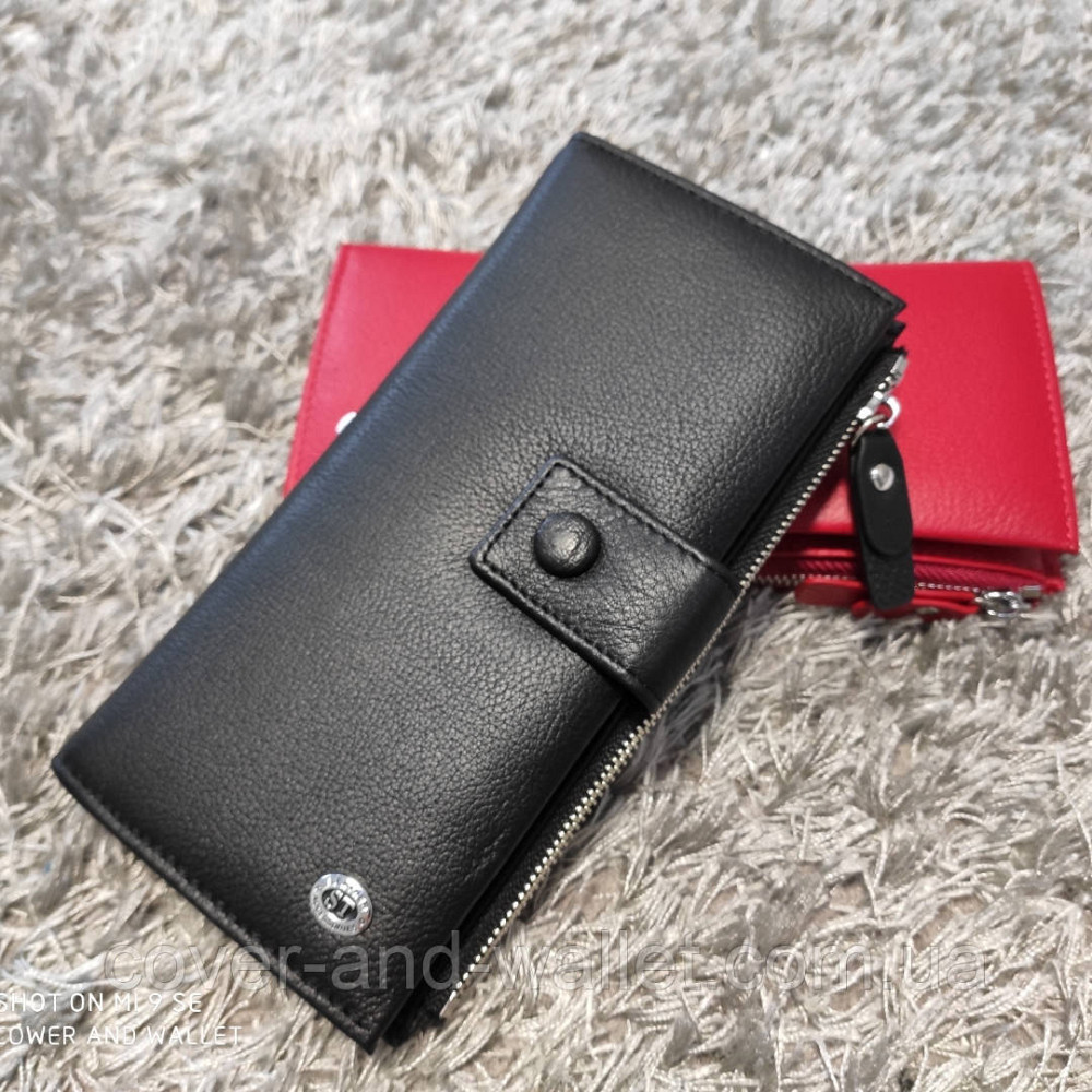 Стильний жіночий гаманець клатч на багато карток червоного кольору ST 1432 Київ - фото 10