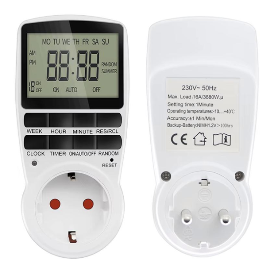 Розумна розетка Timer TM02 з таймером відключення + годинник Вінниця