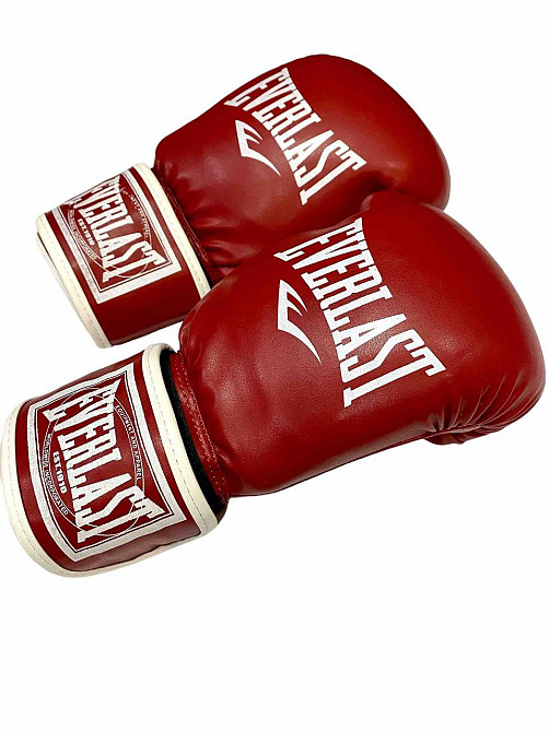 Рукавички боксерські EWERLAST стрейч 6 oz Вишневе - фото 1