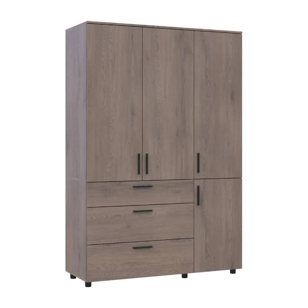 Шкаф для одежды Doros Торн Кремона Канноло 3 ДСП/3Ш (полки) 135х51.6х200 (DRS-012068) Львов - изображение 3
