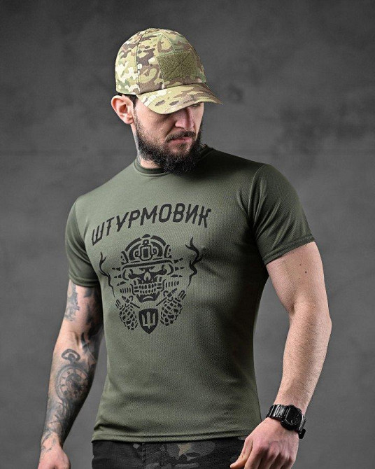 Тактична футболка з виведенням поту штурмовик ВТ6836 Одеса - фото 1