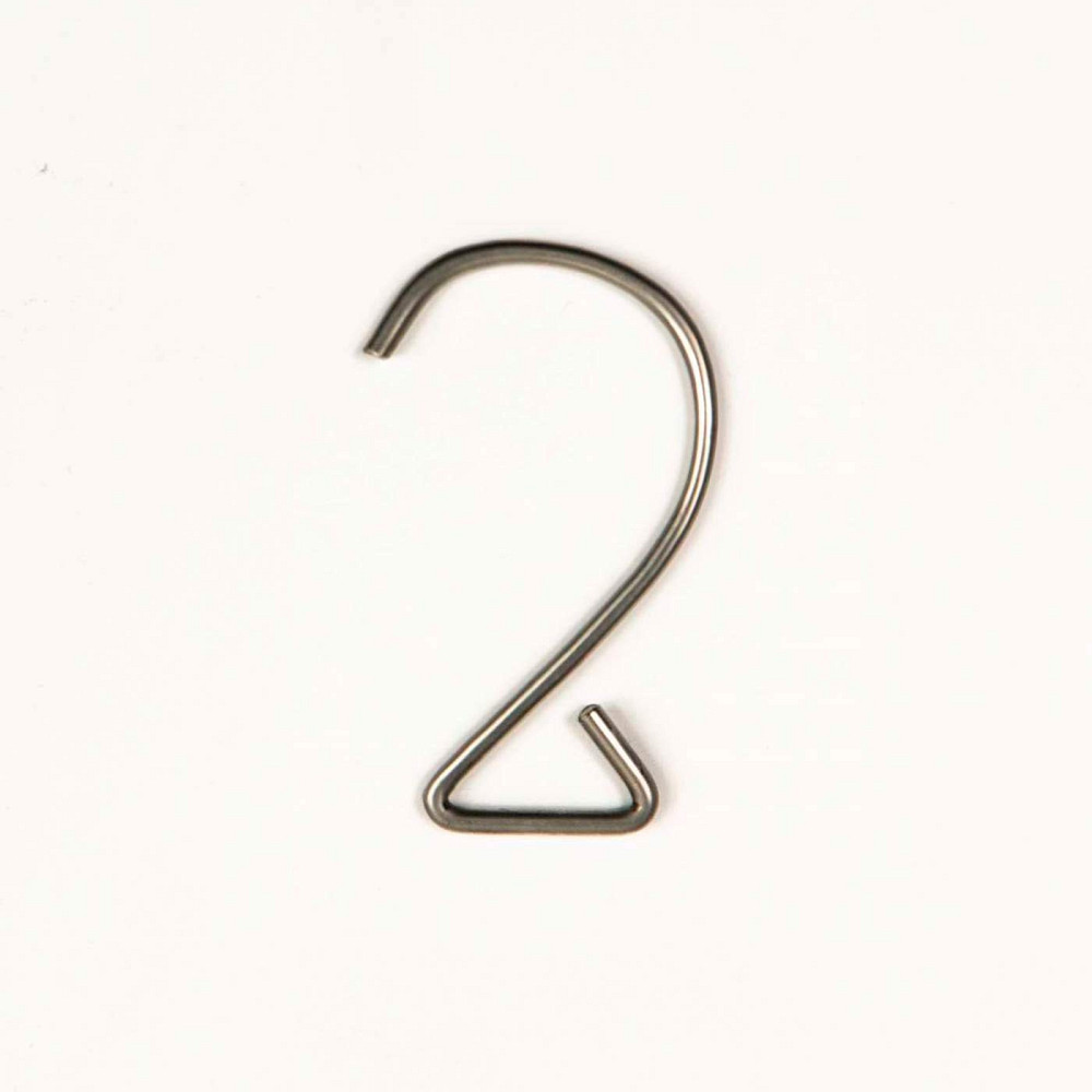 Крючок подвесной 7х4 см из нержавеющей стали для ременной ленты Сумы - изображение 1