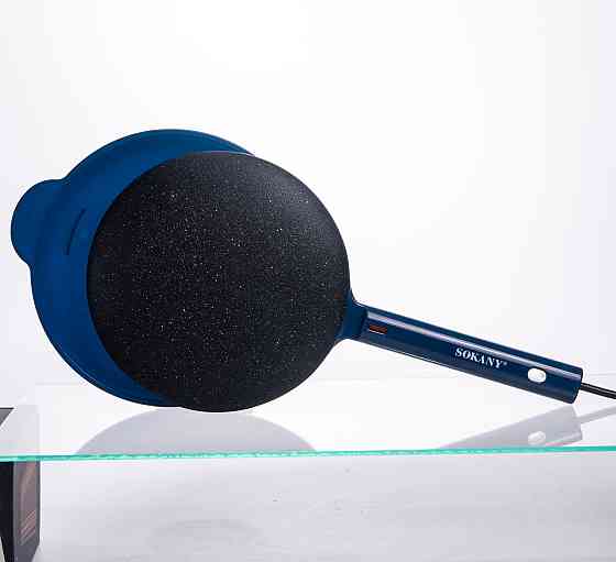 Sokany Сковорода млинниця електрична Ø20 (см) з антипригарним покриттям 600 Вт Синій SK-07057 Коломыя