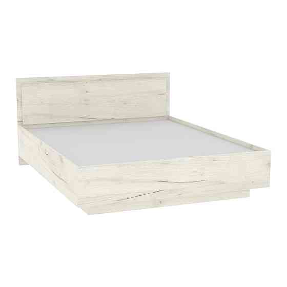 Кровать Кристалл №2 двуспальная, Дуб Крафт Білий, 2035х1632х850 Львов