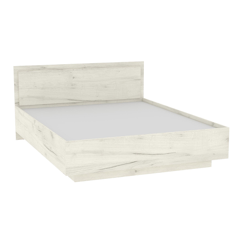 Кровать Кристалл №2 двуспальная, Дуб Крафт Білий, 2035х1632х850 Львов - изображение 1