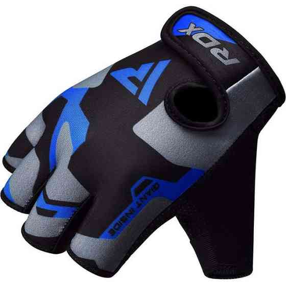 Рукавички для фітнесу RDX F6 Sumblimation Blue L Каменское