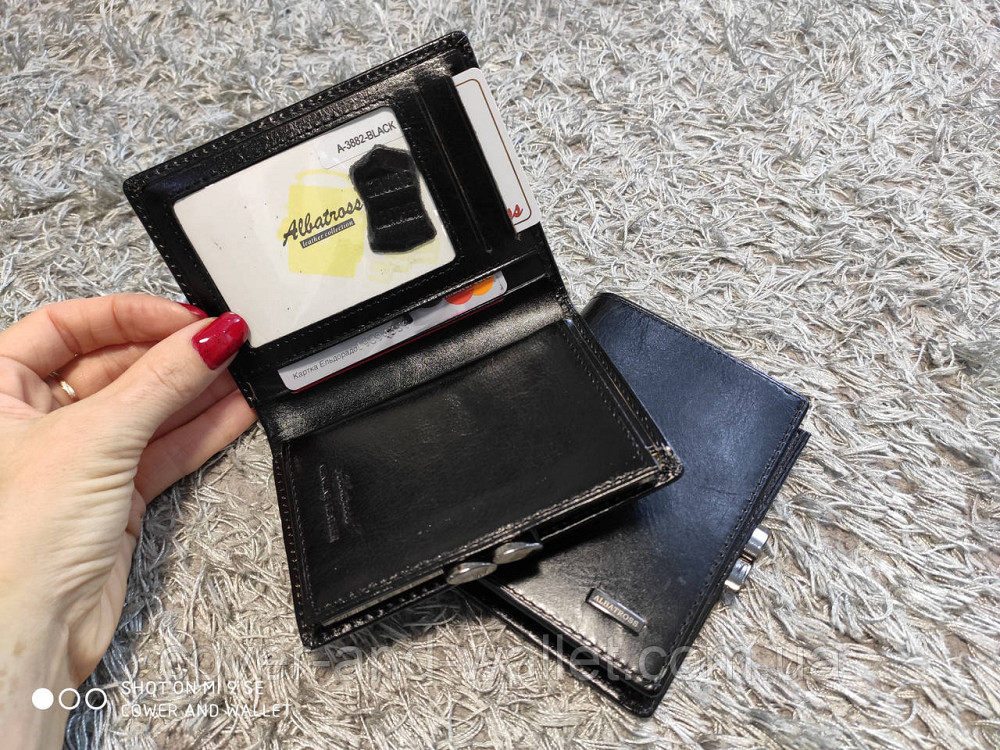 Компактний шкіряний жіночий гаманець із монетницею Albatross Київ - фото 1