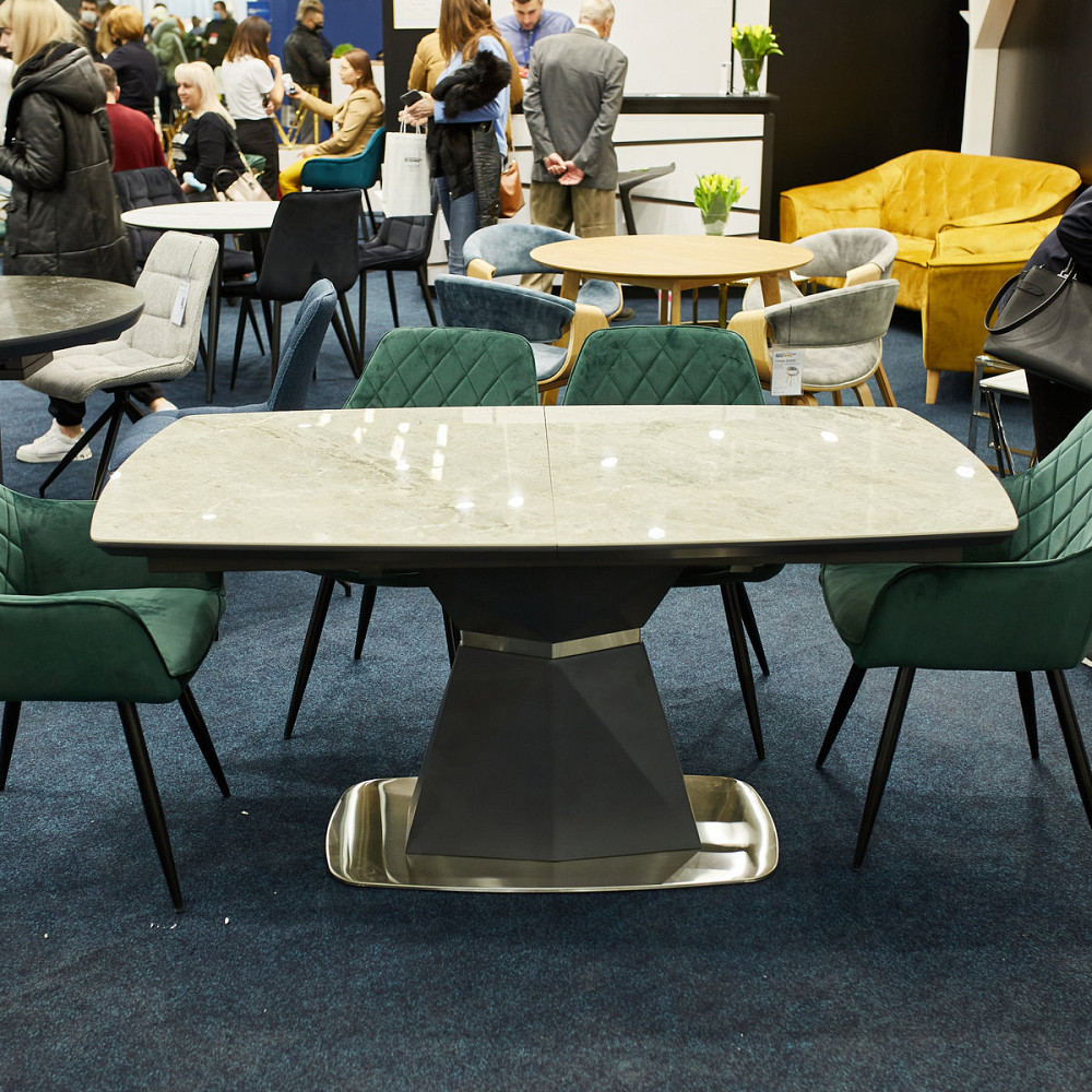 Стілець LINEA VELVET чорний каркас/зелений BL.78 Київ - фото 18