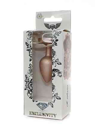 Анальная металлическая пробка Plug-Jewellery Pearl Gold Heart PLUG- Clear S Sex Aura Киев