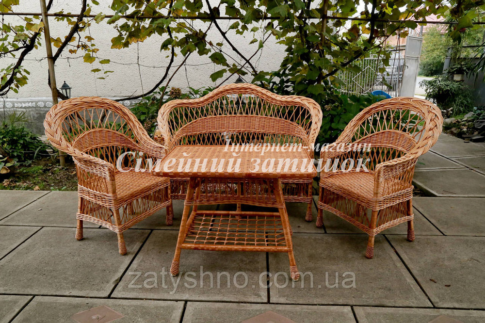 Комплект плетеной мебели с диваном Киев - изображение 2