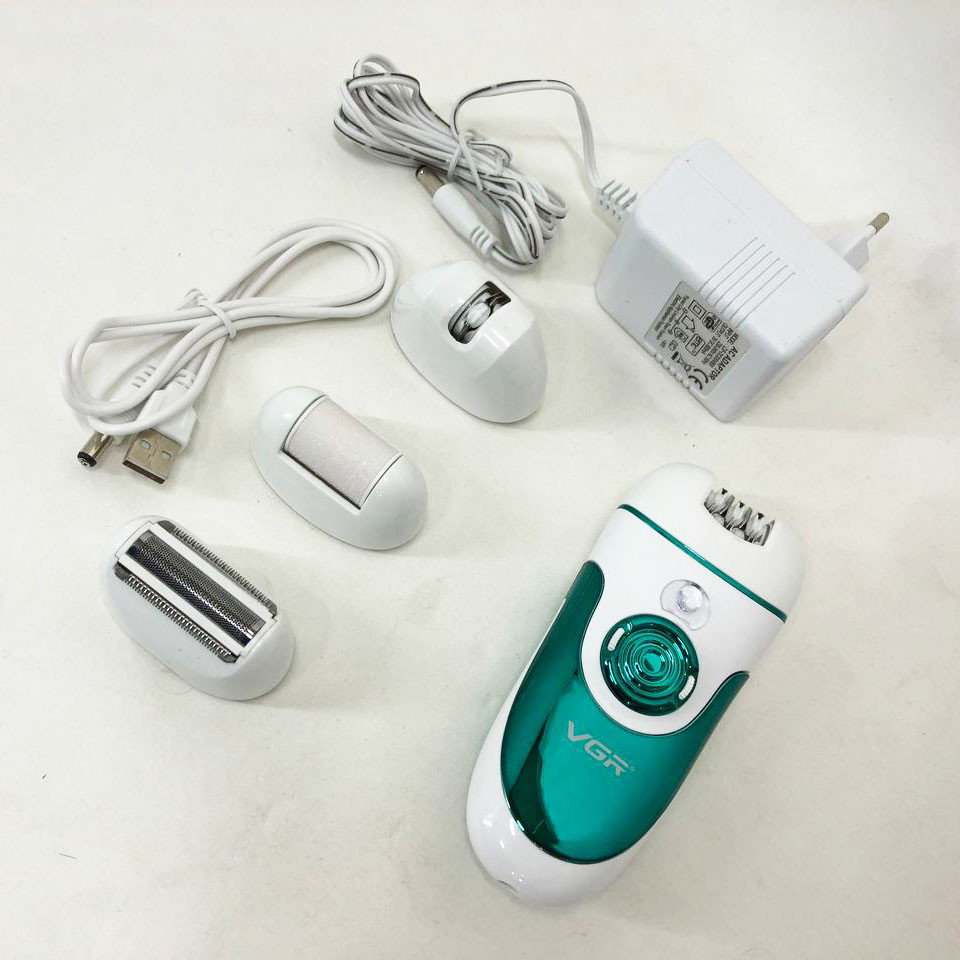 Домашній епілятор для зони бікіні VGR, Епілятор з насадками для чутливих зон Пемза шліфування п'ят PD-85 Львів - фото 10