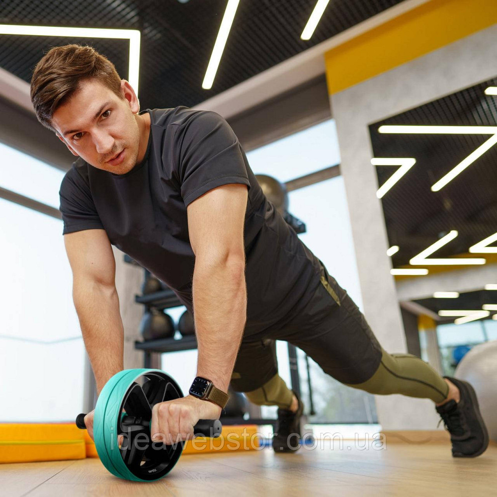 Ролик для пресса двойной Gymtek голубой Киев - изображение 6