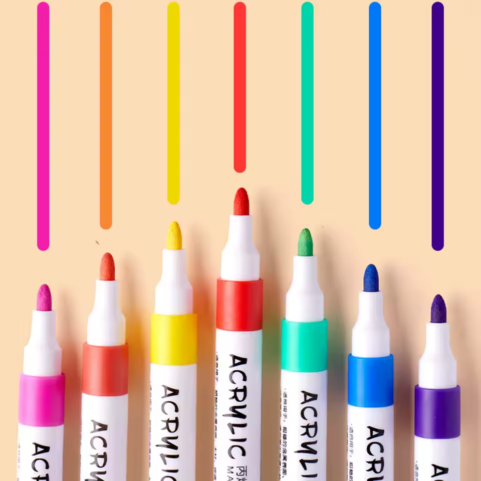 Набор акриловых маркеров, 36 цветов, художественные маркеры для творчества и детских раскрасок Каменец-Подольский - изображение 2