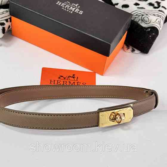 Тонкий жіночий ремінь (280-1) тауп Київ