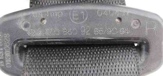 Mercedes-Benz  A2038609285 9C94 Ремінь безпеки задній правий чорний C-Class W203 Одеса