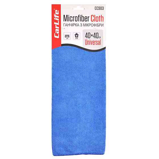 Ганчірка з мікрофібра CarLife, 40x40см Київ