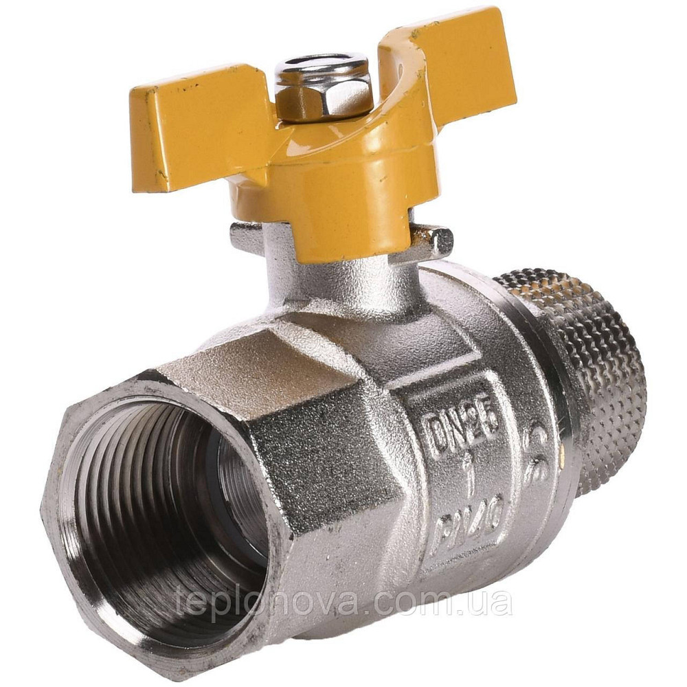 Кран кульовий прямий SELBA 1" НВ ЖБ SL1508 Чернівці - фото 3