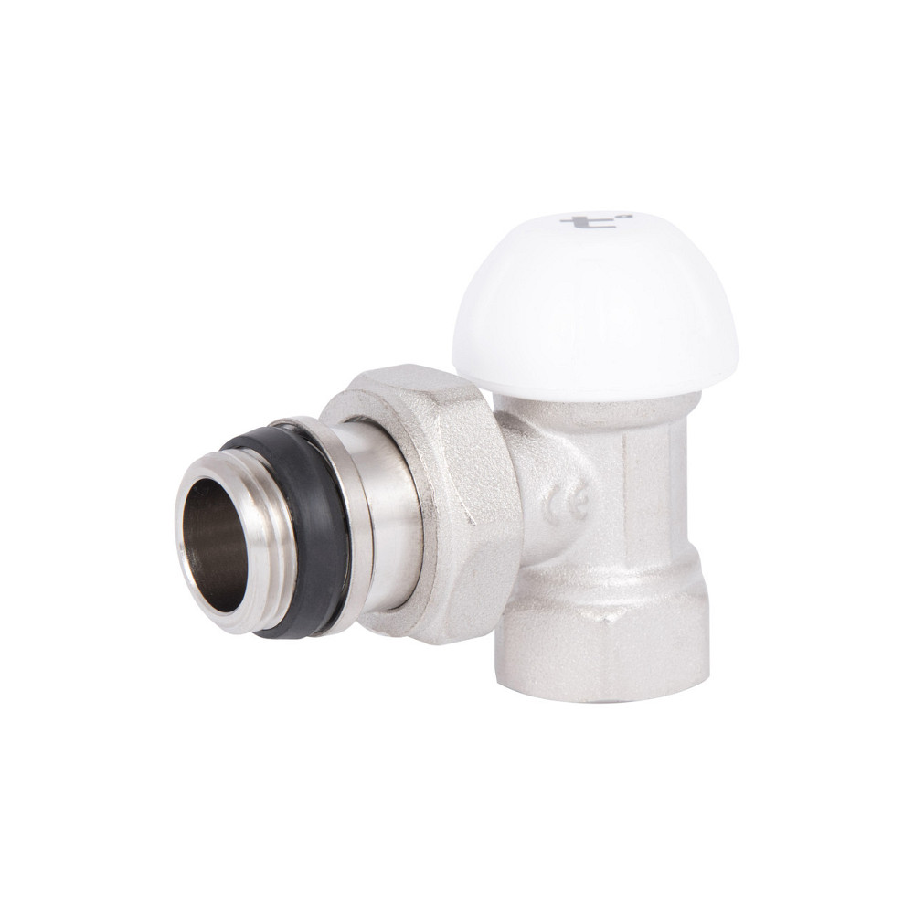 Кран радіаторний Thermo Alliance Standart Powerful 1/2" з антипротіканням кутовий SF233W15 Київ - фото 1