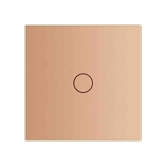 LIVOLO Сенсорний вимикач LIVOLO, золотий скляний, 5А 230В, без нейтралі (VL-C7FC1-2AP) Коломия