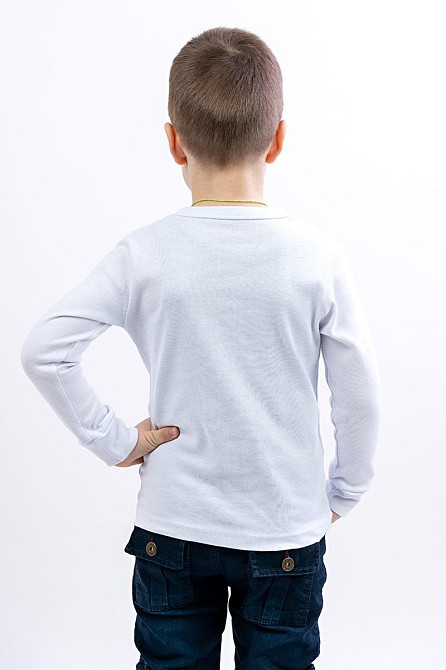 Світшот дитячий, білий топ Крохатушка одяг Київ - фото 3