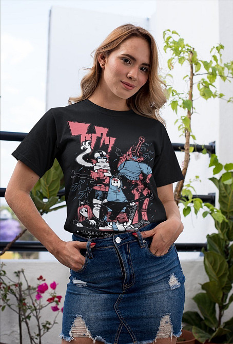 Футболка для мальчика аниме Харуко Харухара Хеавй Аниме оверсайз (рост от 165 до 180 ) Черний AnimeJ0032m Днепр - изображение 2