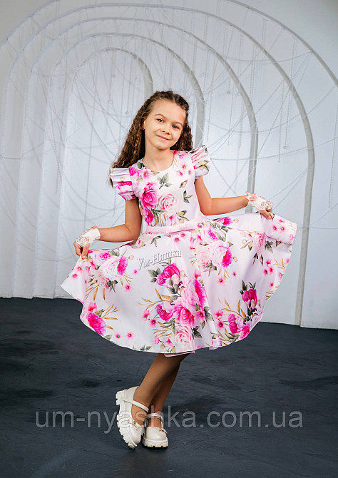 Пишне ошатне плаття з квітковим принтом Кривий Ріг - фото 9