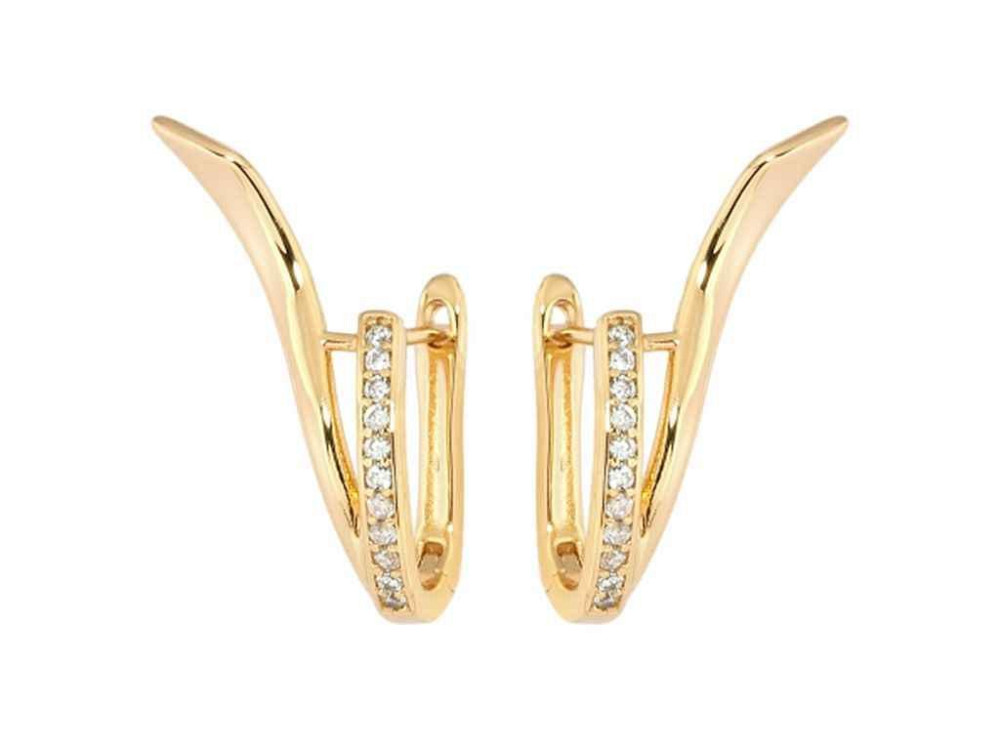 Сережки англійська застібка Позолота 18K Декоративні 177221 ТМ XUPING Київ - фото 1