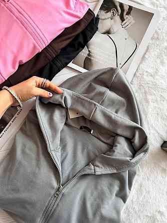 Жіночий стильний повсякденний костюм, двоколірний двонитка Сірий, 42/44 Одеса