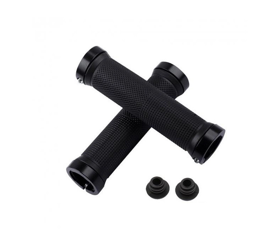 Грипси 130mm Чорні BilaLock із двома замками (Ручки на кермо велосипеда) Чорні Бровари - фото 1