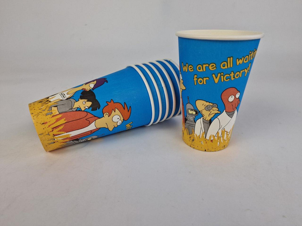 Склянка паперова 500 мл (16oz) "FUTURAMA" Маестро (35 шт.) Харків - фото 1