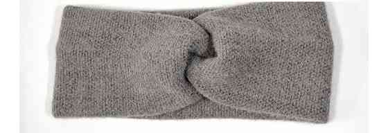Пов'язка жіноча тепла ангора темно-сіра Київ