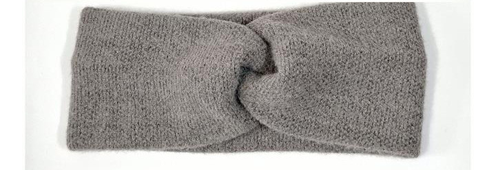 Пов'язка жіноча тепла ангора темно-сіра Київ - фото 1