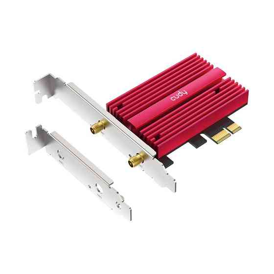 Адаптер Cudy WE9300S BE9300 Wi-Fi 7 PCI Express тридіапазонний з Bluetooth 5.4 Київ