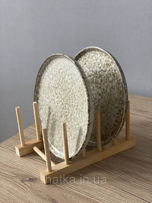 Підставка для тарілок дерев'яна 23*12,5 см 6 секцій 811-20 Київ - фото 1