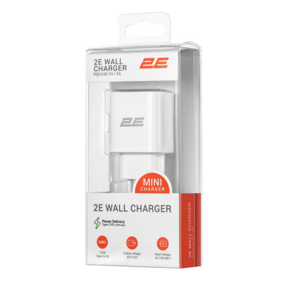 Зарядное устройство 2E 30W USB-C PD white (2E-WC1USBC30W-W) Винница - изображение 6