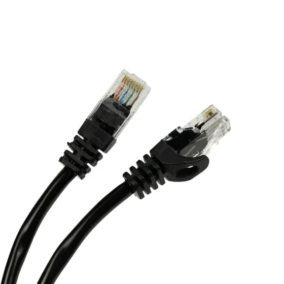Патч-корд мережевий Trinix UTP, RJ-45, CAT.5 0.5m Black (73-00608) Київ