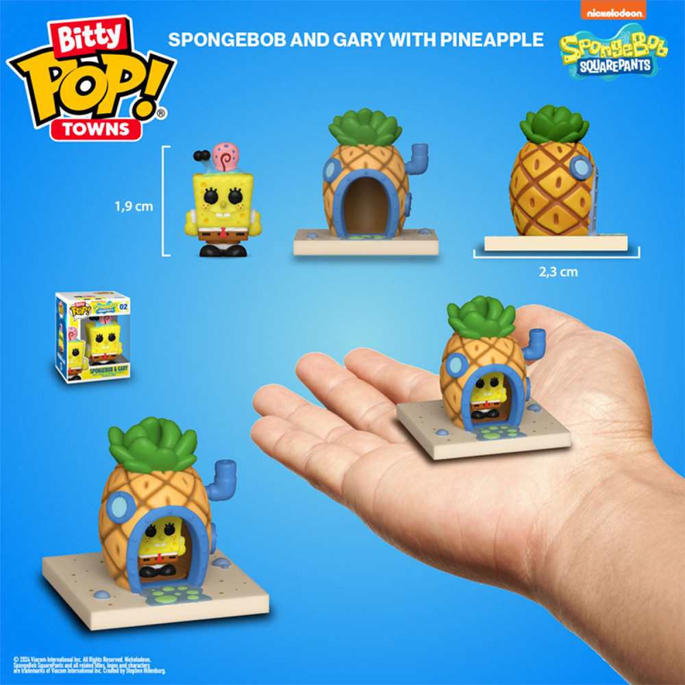 Набір фігурок Bitty Pop! Town - Губка Боб і його дім Днепр - изображение 3