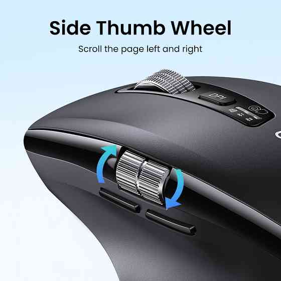 Маніпулятор миша бездротова UGREEN M751 Multi-mode Wireless Mouse Black Одеса