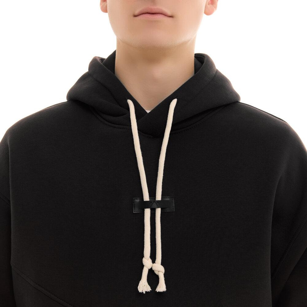 Чорний чоловічий спортивний костюм осінь/зима з капюшоном Pobedov Space Київ - фото 16