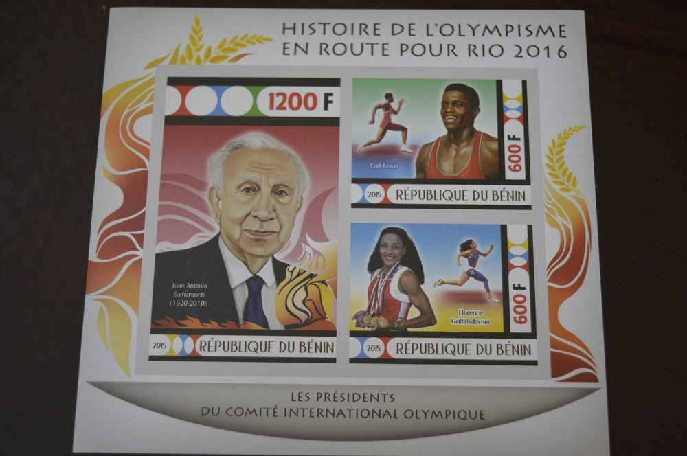 Бенин. Спорт. Блок. Личнисти 2014 (А-16) Полтава - изображение 1