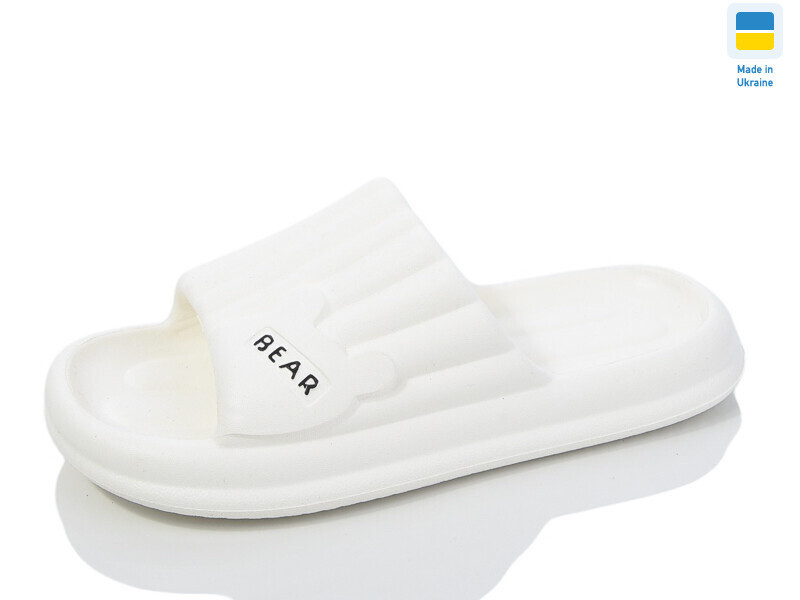 Женские шлепанцы белые пенка Мишка Одесса - изображение 10