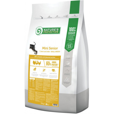 Сухой корм для собак Nature's Protection Mini Senior Small breeds 7.5 кг (NPS45754) Винница - изображение 1