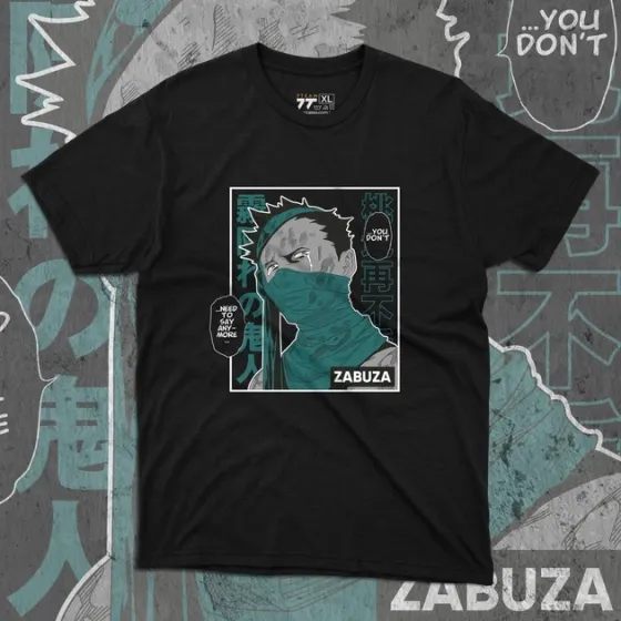 Футболка для подростка мальчика с принтом Наруто Забуза Размер 160 Anime10337 Днепр
